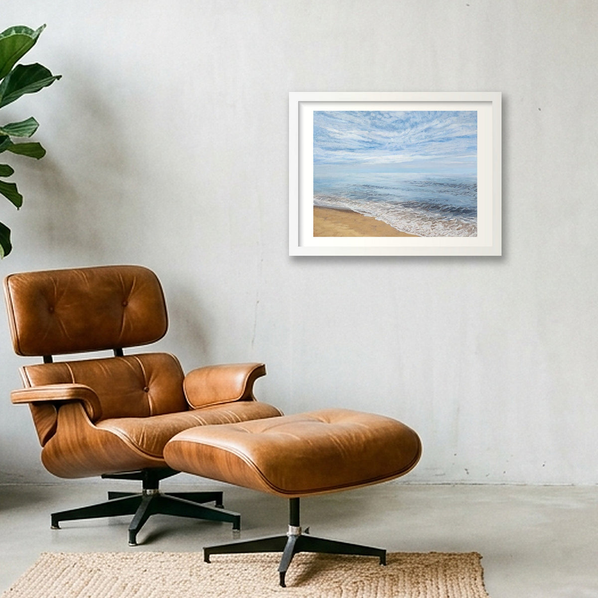 Cape Cod Shore  — 40×30cm, 16×12" White Frame