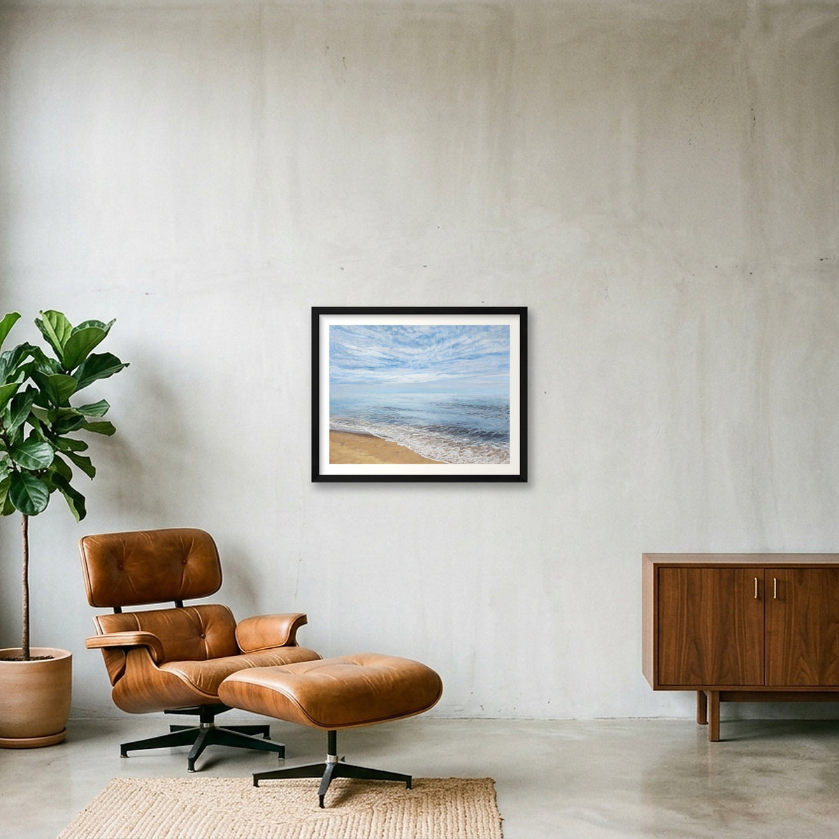 Cape Cod Shore  — 50×40cm, 20×16" Black Frame
