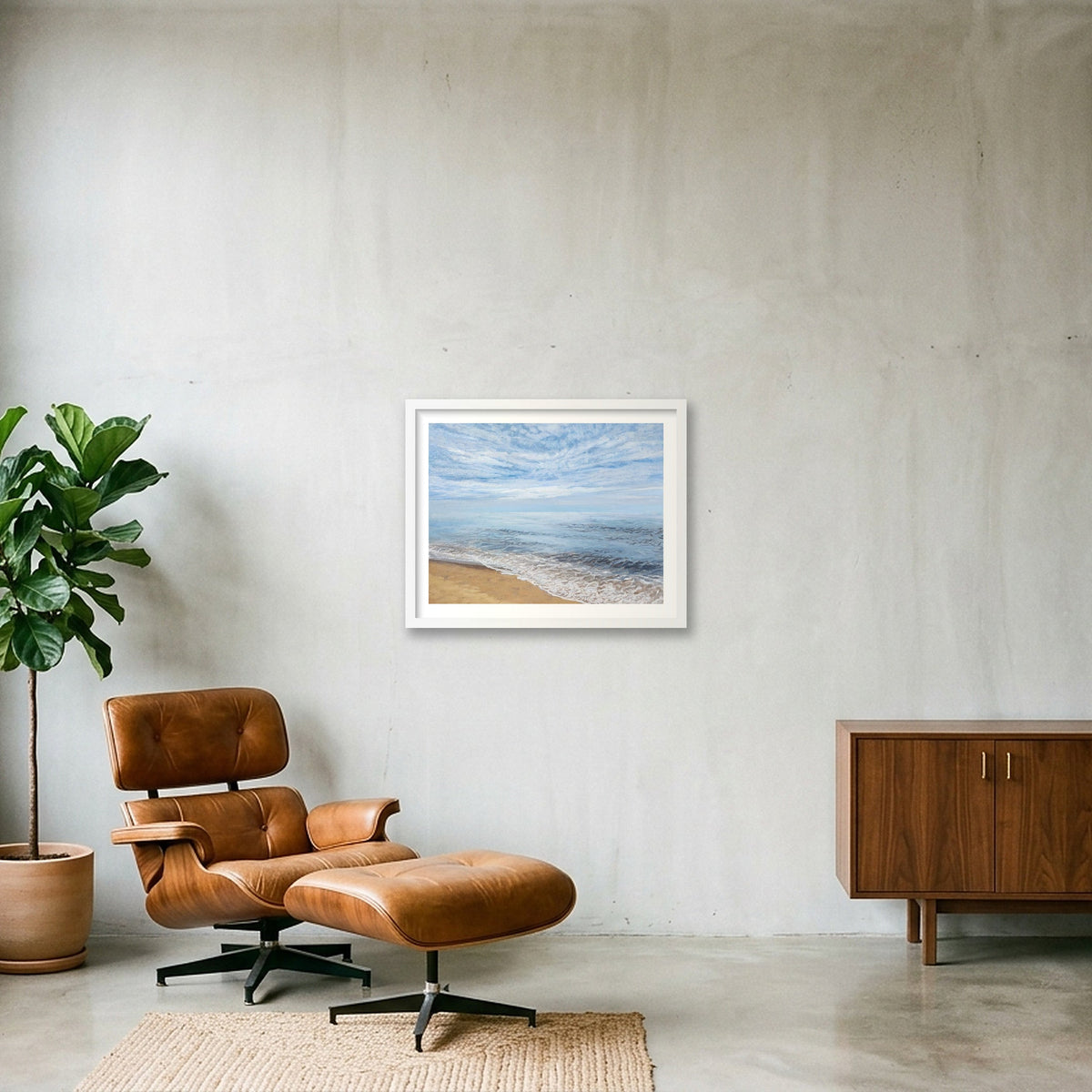 Cape Cod Shore  — 50×40cm, 20×16" White Frame