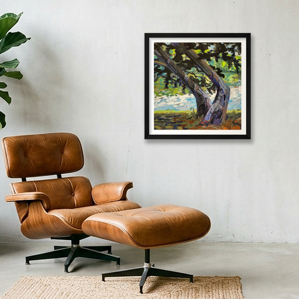 Pond's Edge — 40×40cm, 16×16" Black Frame