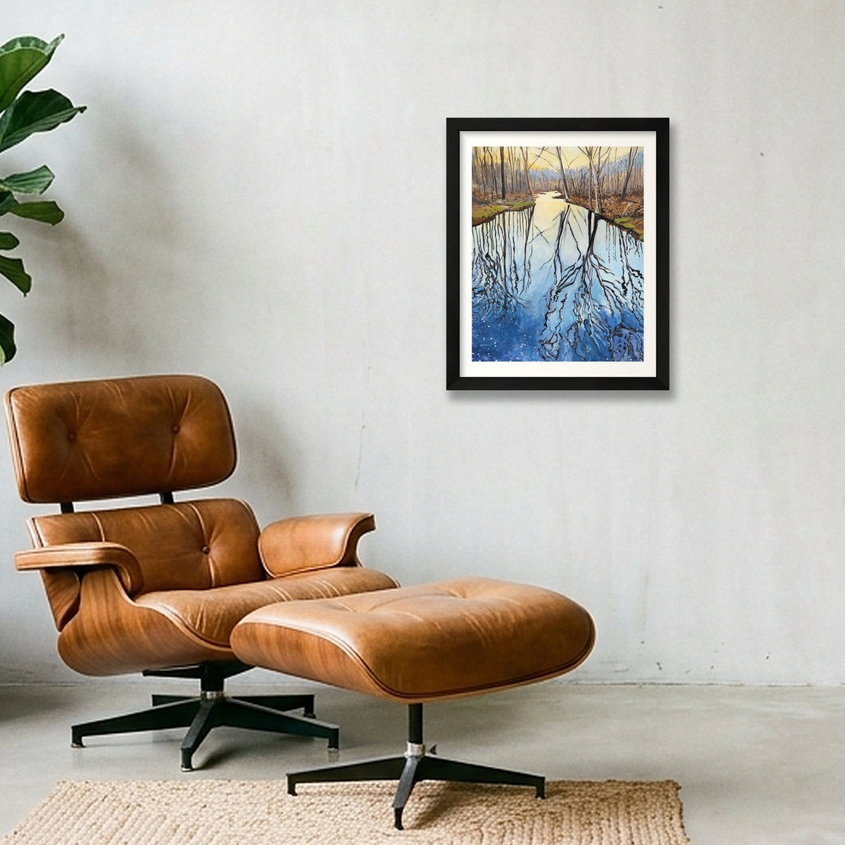 Tyler Mill, February — 28×35cm, 11×14" Black Frame