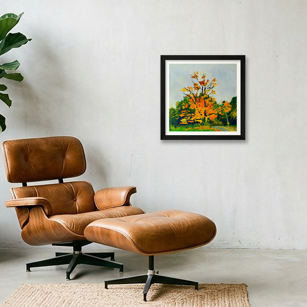 Mighty Maple — 30×30cm, 12×12" Black Frame