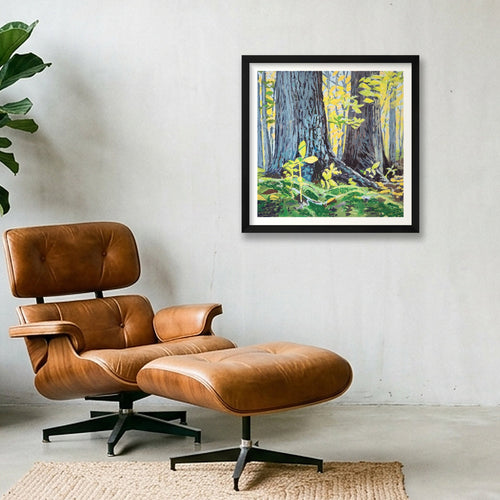 October Light  — 16×16" Black Frame