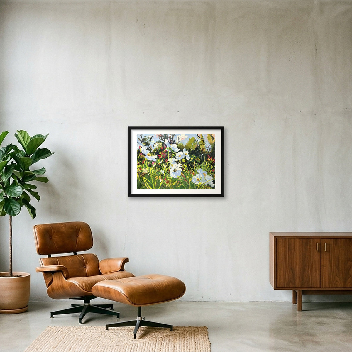 Common Eastern Bumble Bee — 59×42cm, 23×17" Black Frame