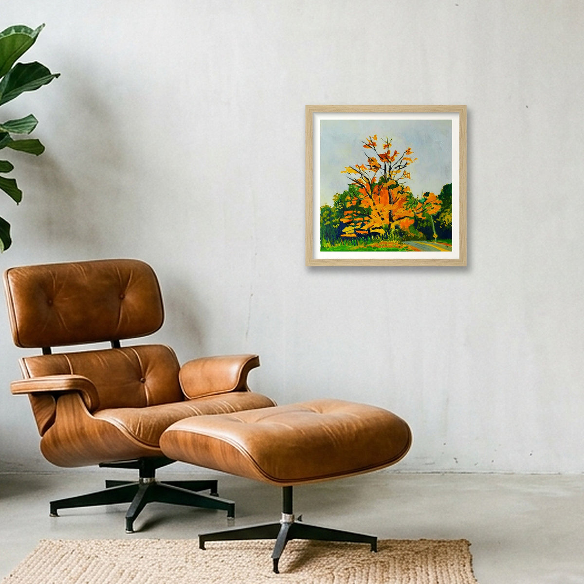 Mighty Maple — 30×30cm, 12×12" Oak Frame