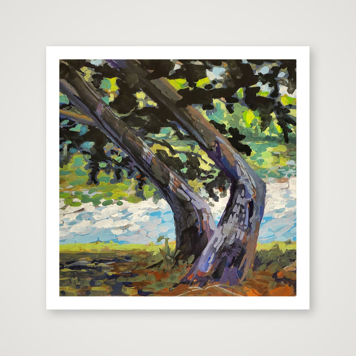 Pond's Edge — 40×40cm, 16×16" Print only