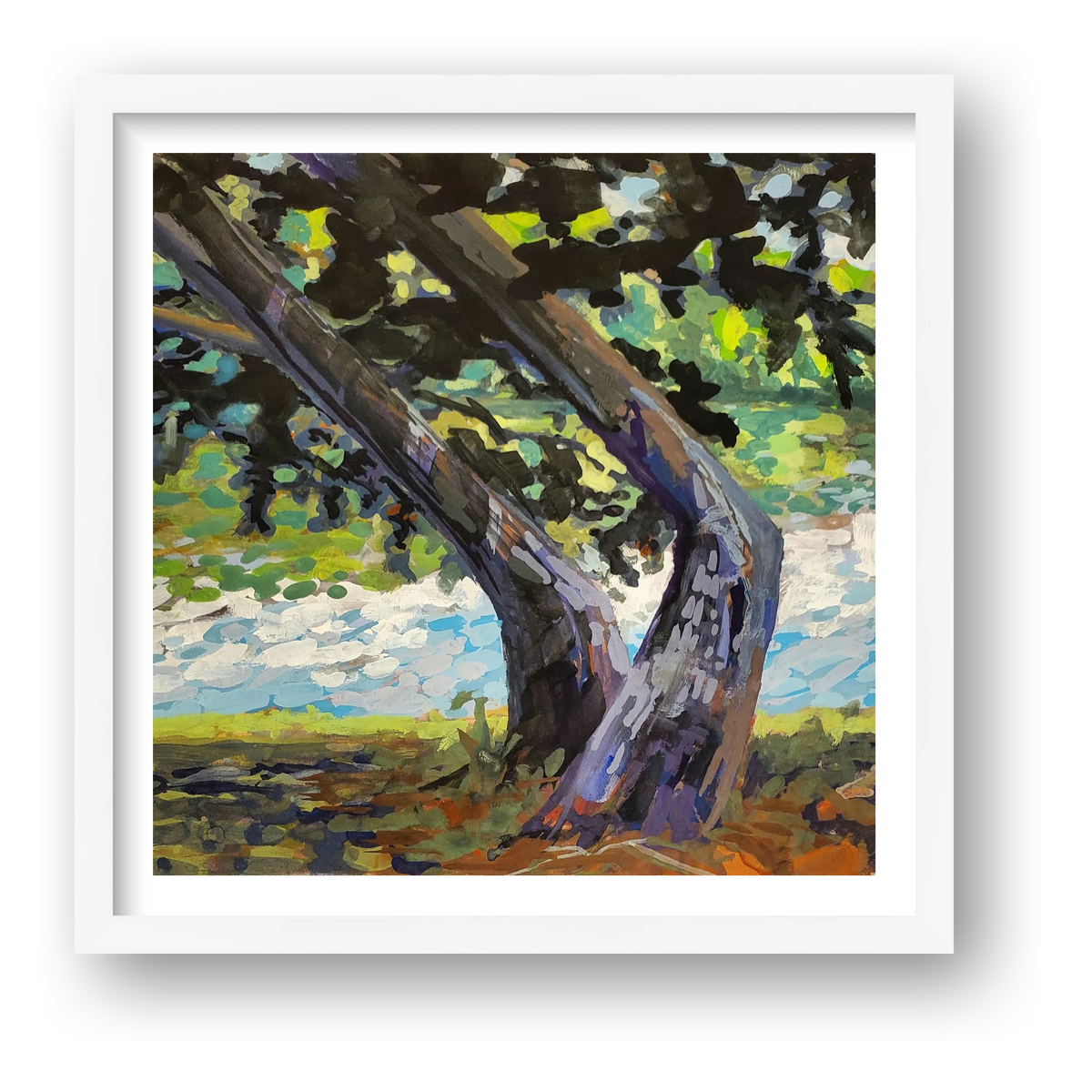 Pond's Edge — framed