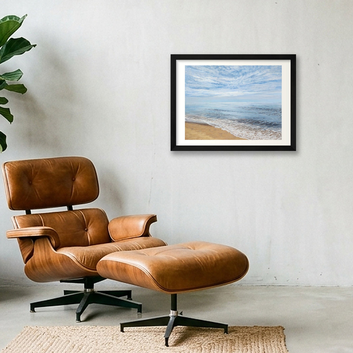 Cape Cod Shore  — 40×30cm, 16×12" Black Frame