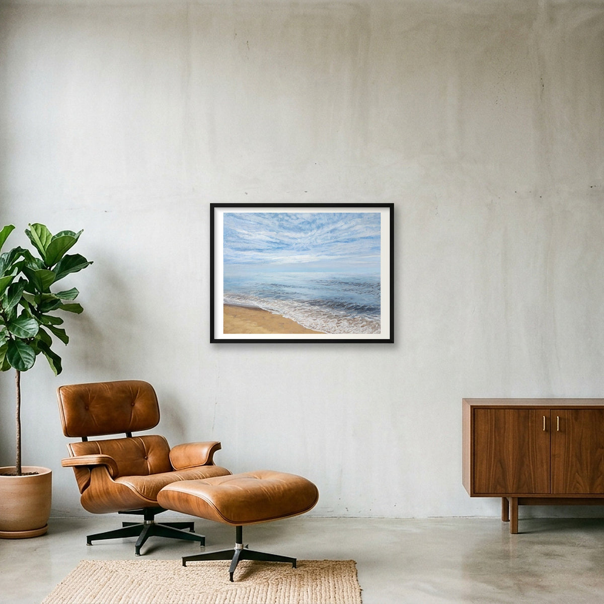 Cape Cod Shore  — 80×60cm, 31×24" Black Frame