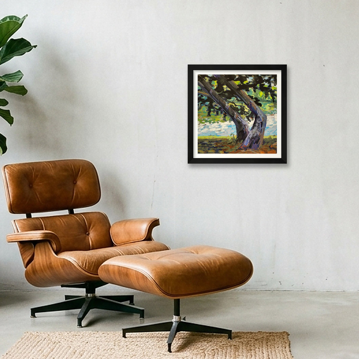 Pond's Edge — 30×30cm, 12×12" Black Frame