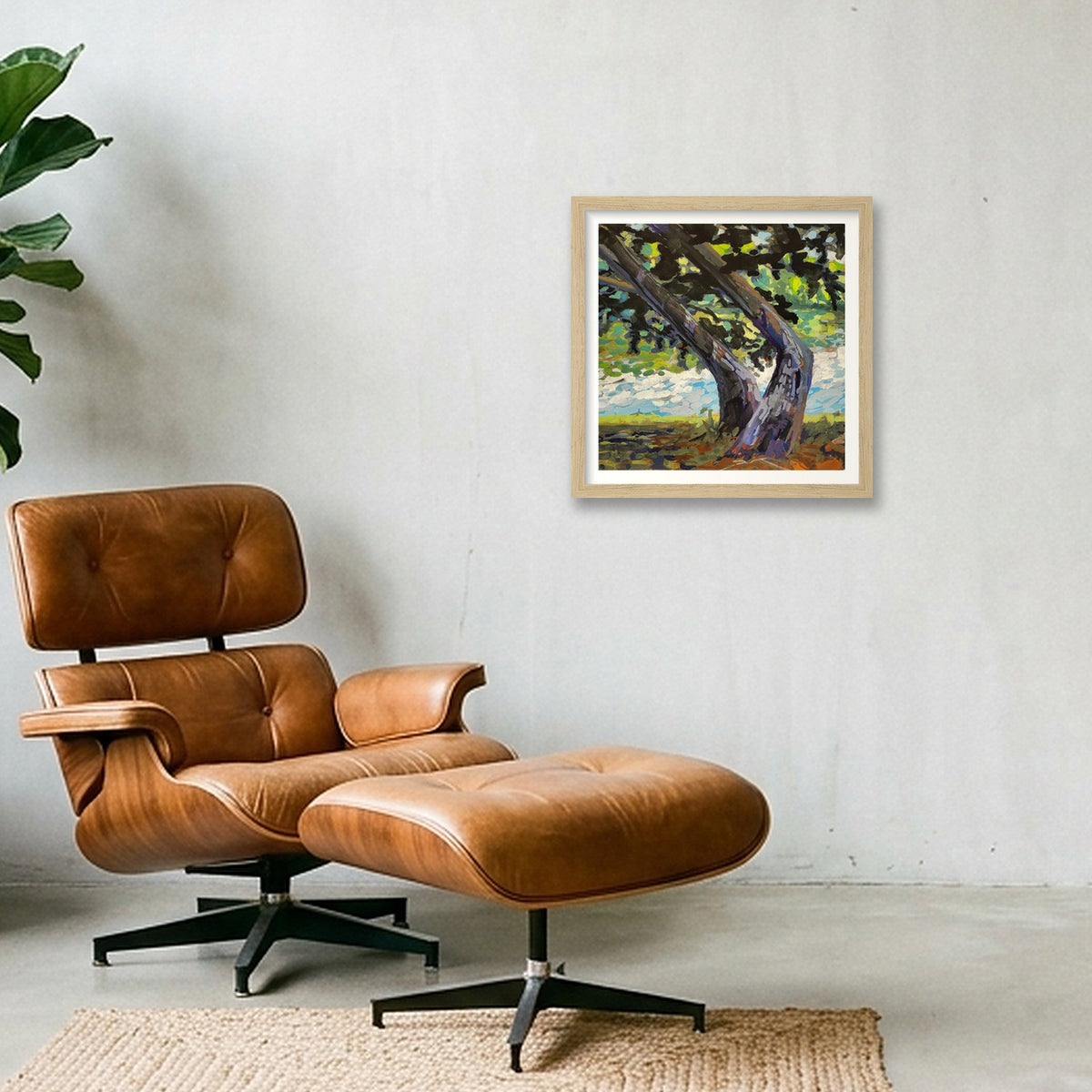 Pond's Edge — 30×30cm, 12×12" Oak Frame